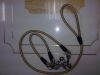 牵引带长度:100CM,
<br><br>牵引带直径:0.8CM,
<br><br>编织项圈长:40CM,
<br><br>直径:0.8CM.
<br><br>金属链条长:30CM
<br><br>牵引带和项圈是皮革编织的.
<br><br>金属链条和扣头材质是:铁.
