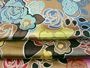  Satin Span Printed + Design (Stripe) Foil 
