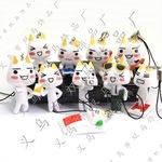 多乐猫 三角猫 动漫手机挂件 手机饰品 手机链 防尘塞 挂件 批发