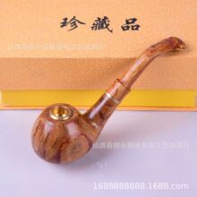 海南黃花梨煙斗純手工實木煙絲斗煙葉斗老式旱煙過濾斗煙具男士