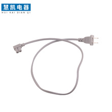 供應插頭兩芯彎頭八字尾2*0.5平方2米直角小八字管電源線，