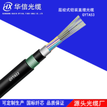 48芯地埋光纜 GYTA53鎧裝直埋光纖 GYTA53-48B1國防光纖長飛纖芯
