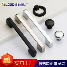 廠家直銷現代簡約鋅合金拉手美式黑色加長家具五金櫥櫃衣櫃門把手