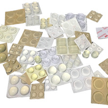 高透明硅膠墊片自粘半球形防滑膠貼防撞膠粒圓柱形硅橡膠腳墊制品