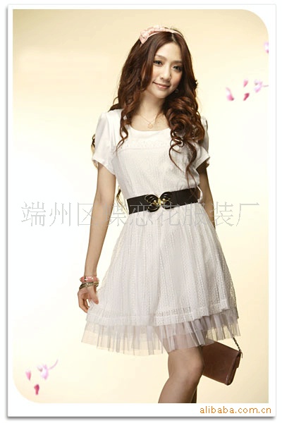 韩版<em>时尚女装</em>Q55130淑女连衣裙<em>网店</em>代理<em>代销</em>