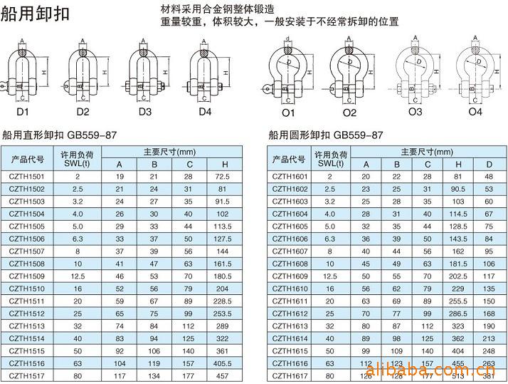 常州通海起重生产高强度美标弓型卸扣大吨位_质量优信誉好