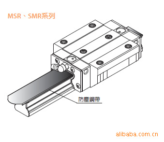 pmi 银泰 直线导轨 滚柱链带型smr系列