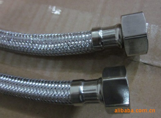 花洒软管-供应50cm优质不锈钢编织软水管 厨房