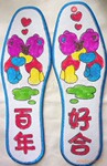 结婚礼品/手工十字绣鞋垫半成品 湖南十字绣鞋垫精品