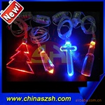 供应发光项链闪光挂件,礼品挂件闪光LED项链
