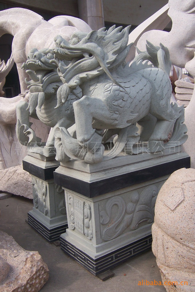 镇宅麒麟石雕 福建惠安石雕 风水石雕批发–镇