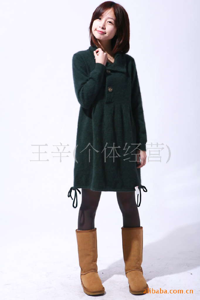 批发采购<em>女式</em>毛衣-<em>羊绒</em>衫<em>外套中长款</em>2010热销