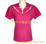 供应2011短袖纯棉T恤 女式POLO衫批发