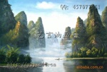 DX-FJ0251 批发手绘中国风景桂林山水油画