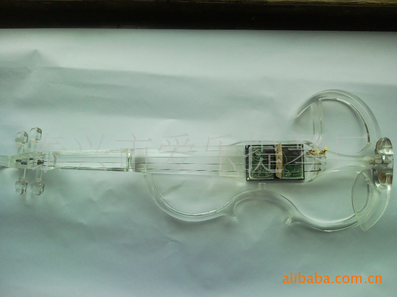 电子小提琴高级进口水晶有机玻透明电声小提