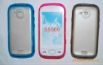 (厂家直销)批发供应三星S5560双色手机套