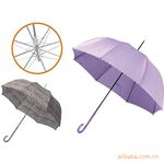 【热销产品自动】晴雨伞8厘8K自动纤维骨碰志(公主伞)雨伞