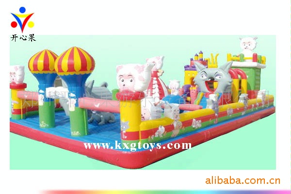 2011年最赚钱新项目 幼儿园玩具厂 充气气垫 大