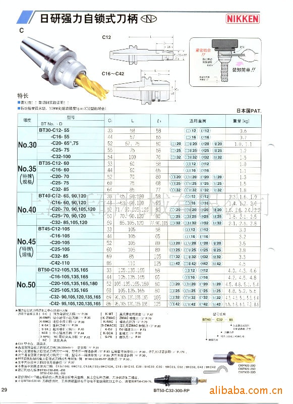 供应NIKKEN数控刀柄