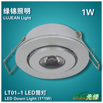 上海绿锦LED筒灯 LT01-1 1W