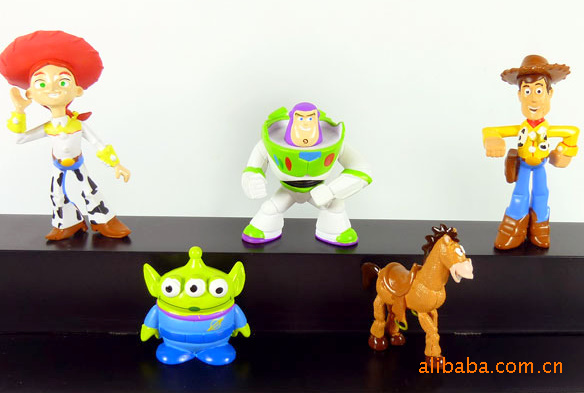 供应批发动漫周边 5款玩具总动员公仔匙扣 巴