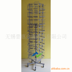可移动名片促销架 可旋转贺卡陈列架 铁线展示架