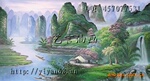 DX-FJ0260批发手绘中国桂林山水风景油画