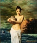 厂家直供室内高写真陶瓷壁画,陶瓷油画