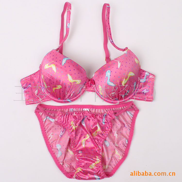 日单Anna Nicola 粉色高跟鞋<em>图案</em>性感 <em>内衣</em>套装