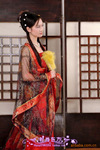 精美汉服古装*柔软蕾丝好料*唐朝服饰*表演服*黑红
