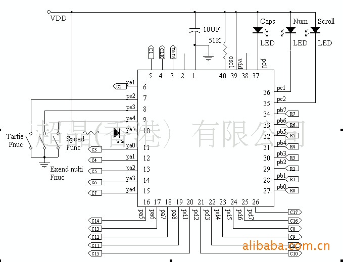 【SC83053B 键盘IC,支持WiN9x、200】