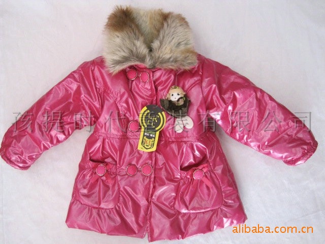 孩提时代秋冬加厚<em>棉衣</em> 童装<em>小棉袄</em>亮皮<em>女孩</em>畅