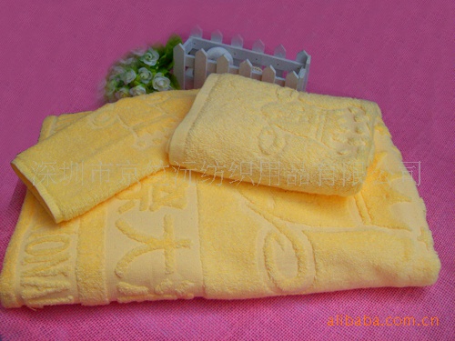 供应酒店用品订制毛巾 提花毛巾 配套方巾浴巾酒店纺织品布草系列