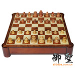 TX-813 黑檀木立体象棋 实木象棋套装