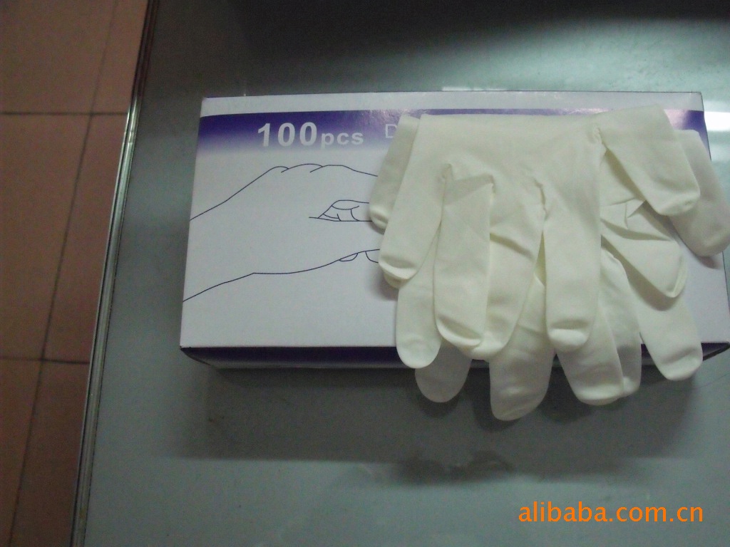 【供应医用手套 一次性检查乳胶手套 latex glo
