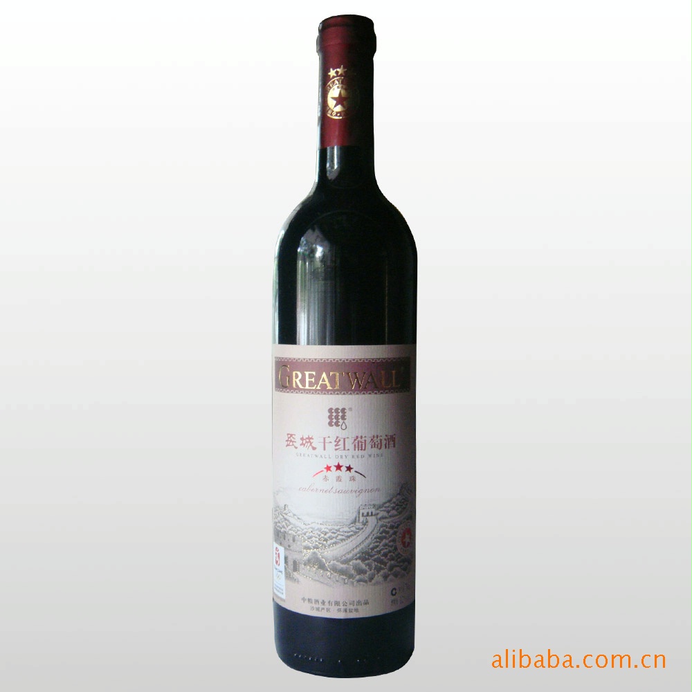 湖北武汉星级长城三星赤霞珠干红葡萄酒生产供