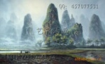 DX-FJ0258 批发手绘中国风景桂林山水油画