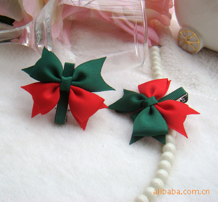 供应漂亮蝴蝶结发夹 边夹(图) 图片