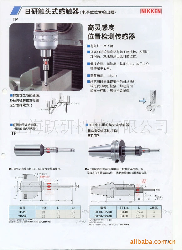 供应NIKKEN曰研寻边器