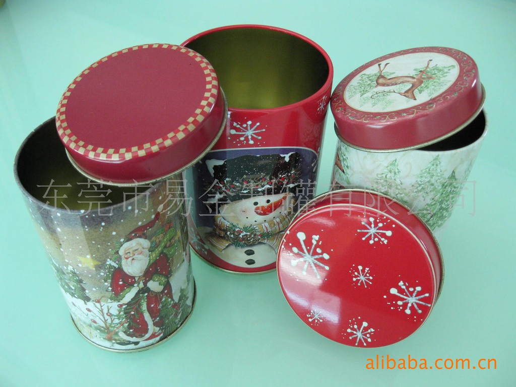 【圣诞节糖果罐,圣诞节礼品铁罐,马口铁食品罐
