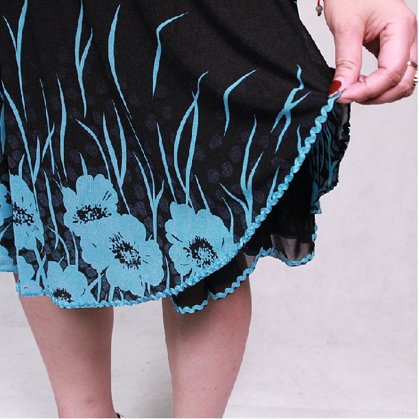 新款 中老年 连衣裙印花妈妈装 婆婆装中老年群