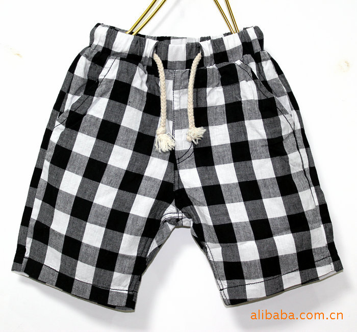 新款<em>儿童</em>格子裤 网络爆版<em>儿童短裤图片</em>,新款儿