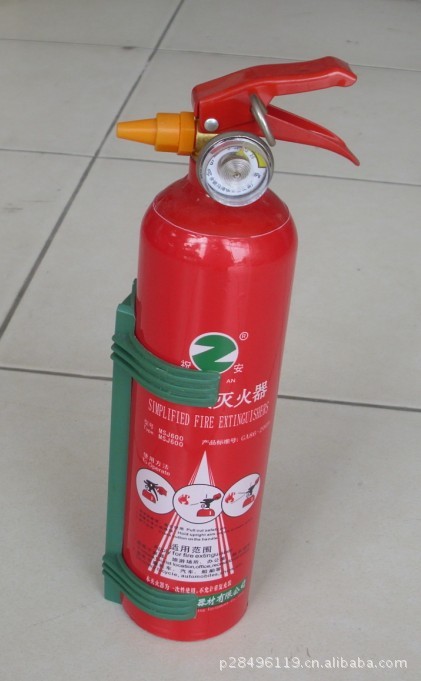 供应祝安牌 简易式水系灭火器/车用灭火器