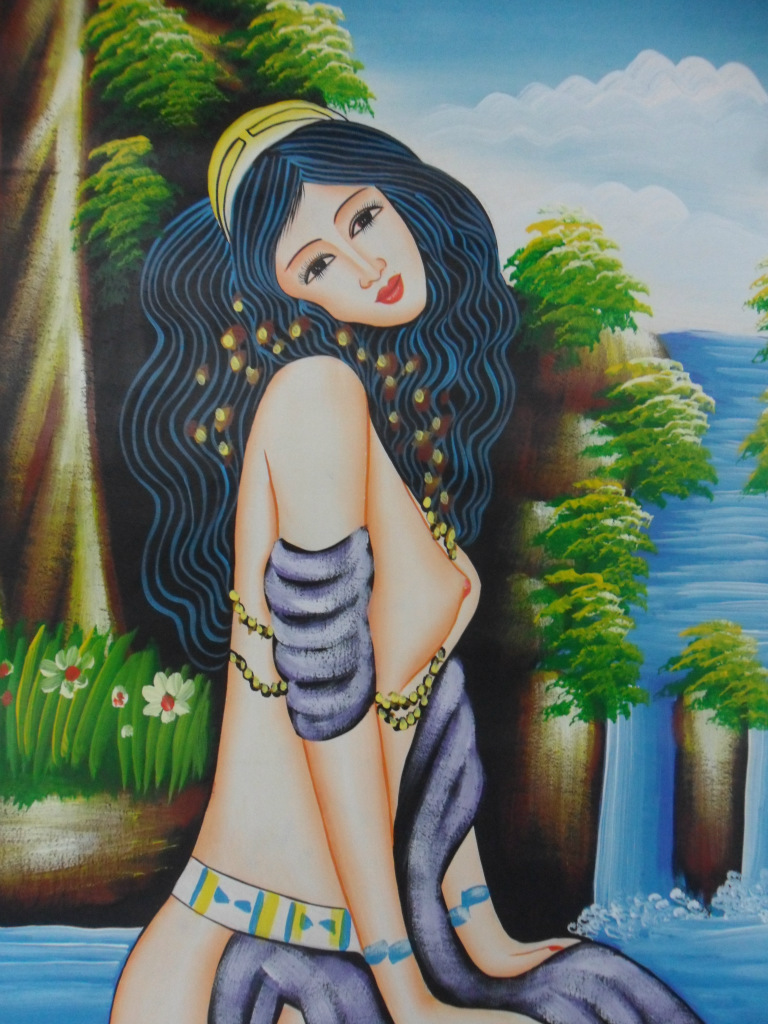 民族风 美女皮画 壁画 家庭装饰品_云南_工艺画 - 999工艺品网