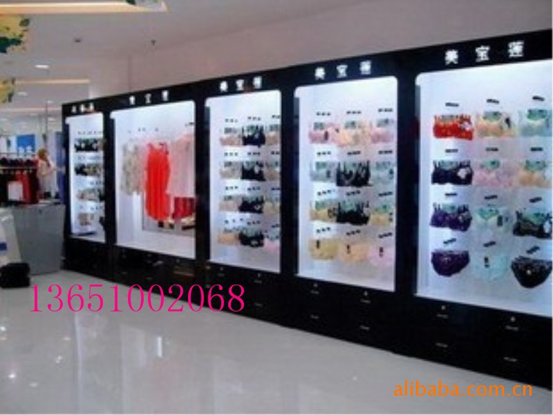 <em>展示柜</em>-木质货架 化妆品货架 书架 鞋架 格子货