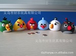 厂家批发 6款愤怒的小鸟 环保搪胶 游戏公仔 搪胶存钱罐 促销礼品