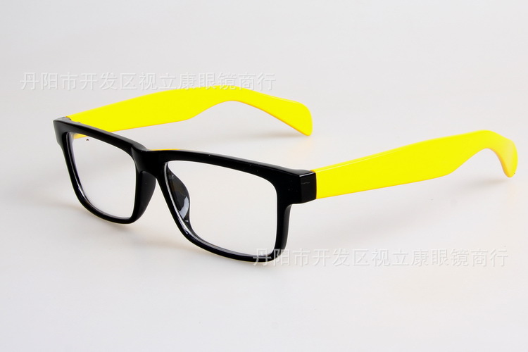 塑胶眼镜框批发范冰冰塑料镜架代理非主流黑框