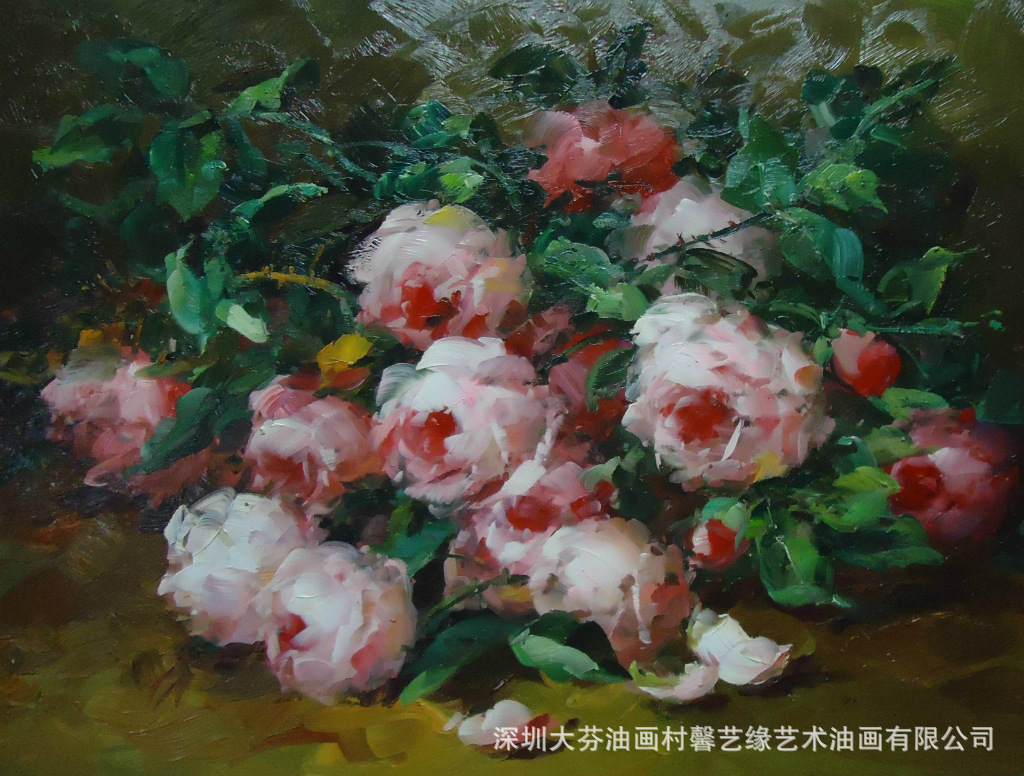 【大师精品印象花卉油画 手绘写实静物 高档画