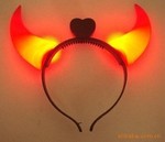 发光牛角，带灯牛角，发光牛角头箍灯，发光玩具