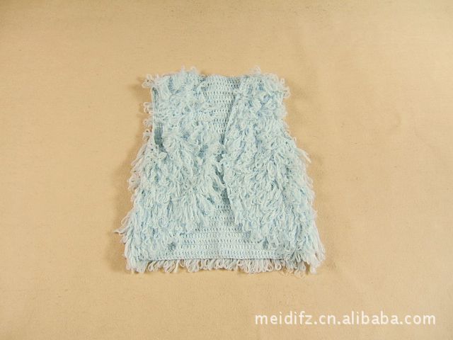 【【外贸原单】<em>勾</em>圈针织开身<em>马甲外套</em>上衣\浅